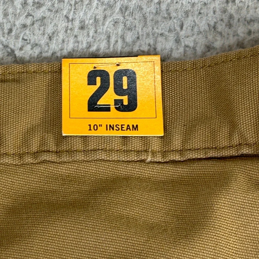 Carhartt Mens 29 Rugged Flex Relaxed‎ Fit Canvas Work Short Tan B52514-M 10